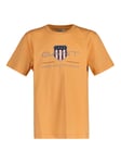 GANT Kids' Organic Cotton Archive Shield T-Shirt, Orange