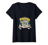 Womens The World is our Playground! Graduation Vibes New Adventures V-Neck T-Shirt