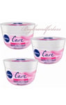 Nivea Care  Cream Sensitive Body & Face 24 Hours Intensive Moisture 200 ml X 3