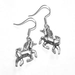 Örhängen Nickelfria Silver Enhörning Unicorn Fantasy Silver
