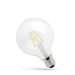 E27 LED Globlampa Klar 8W 4000K 1050 lumen