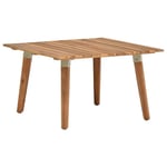 Solid Acacia Wood Garden Coffee Table 60cm End Side Porch Tea Desk vidaXL