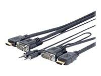 VivoLink Pro - Kabel för video / ljud - HD-15 (VGA), stereo mini jack, HDMI hane till HD-15 (VGA), stereo mini jack, HDMI hane - 5 m