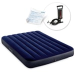 Uppblåsbar madrass 191x137x25 cm med kolvpump INTEX 64758