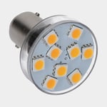 NauticLED LED-lampa NauticLED, 10 - 35 V, 5 / /15 W, BA15D, med vitt sken + dimfunktion