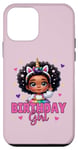 Coque pour iPhone 12 mini La fille d'anniversaire Princesse Melanin Afro Licorne