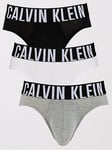 Calvin Klein 3 Pack Hip Brief - Multi, Multi, Size L, Men