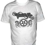 Hellsingland Underground - Pentagram Logo White (Girly) T-Skjorte