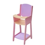 Chaise haute en bois moderne pour poupée de 40 cm Le Monde d'Olivia TD-12878A