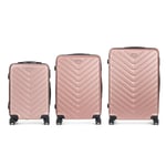 Kuffert-sæt Pink 3 Dele