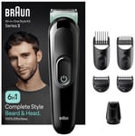 Braun 6-in-1 Beard Trimmer & Hair Clipper Kit MGK3411 male