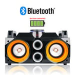 Ghetto Blaster Speaker System Retro Portable Boombox Bluetooth USB
