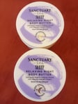 2x sanctuary spa sleep body butter, 100ml.
