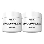 2 x SOLID Nutrition B-Complex, 90 caps