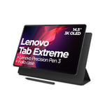 Lenovo Tab Extreme Android Tablet | 14 inch 3K OLED Display | 256GB | Lenovo Precision Pen 3 + Lenovo Tab Extreme Folio Case | WiFi 6E | 12GB RAM | Storm Grey