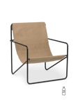 Ferm Living - Desert Lounge Chair - Cashmere/sort