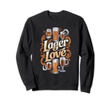 Enjoy a Cold Brew with Our Lager Love Beer Sweatshirt