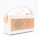 GPO Darcy Vintage Style Radio - Vit & Guld