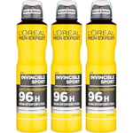 LOreal Men Expert Antiperspirant Deodorant Invincible Sport 250ml x 3