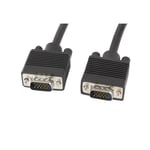vga (15 stift) till vga kontakt (15 stift) kabel med svart ferritkärna 1,8 m