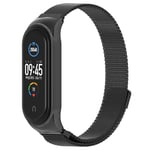 Milanese Loop Armband Xiaomi Mi Band 5/6 Svart