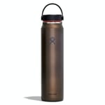 HYDRO FLASK - Lightweight Water Bottle 1180 ml (40 oz) Trail Series - Vacuum Insulated Stainless Steel Reusable Water Bottle with Leakproof Flex Cap - Wide Mouth - BPA-Free - Obsidian