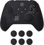 Housse En Silicone Grip Pour Xbox Series X Manette,Coque De Protection Antidérapante Avec Capuchon Joysticks Pour Xbox Series S,Skin Grip Ergonomique-Noir(Édition Cloutée 3d)