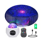 Galaxy Projector Light, Star Projector Night Light Projector Bedroom Ocean Wave Starlight Projector with Bluetooth Music Speaker 32 Color Changing Timer for Kids Adults Gift Room Decor Gifts