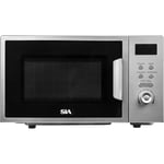 SIA FDM21SI 20L Microwave In Silver, Digital Display, 700W, 8 Auto-Functions