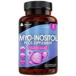 Myo-Inositol PCOS Supplement - Myo Inositol Capsules + Folic Acid B12 & Chromium