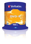 Verbatim 43549 16x DVD-R Matt Silver - Spindle 100pk