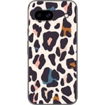 Google Pixel 8a Transparent Mobilskal Leopardmönster