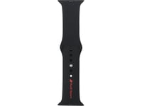 Pasek Audi Sport Red Logo Silicone Watch Strap Do Apple Watch 44/45/46/49Mm Czarny