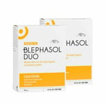 Blephasol Duo Eyelid 2 x Lotion & 200 Pads Blepharitis cheaper then blephaclean