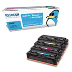 Refresh Cartridges Full Set of 4 216A Toner Value Pk Compatible With HP Printers