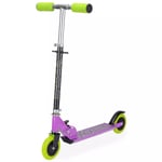 Xootz Kids' Folding Kick Scooter with Adjustable Handlebars - Purple