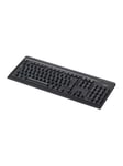 Fujitsu KB410 - tastatur - Amerikansk engelsk / lettisk - Tangentbord - Svart