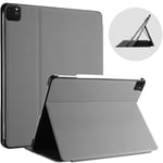 ProCase for iPad Pro 12.9 Case 2020 Release, 4th Generation, Shockproof Folio Cover Slim Lightweight Protective Book Case -Grey