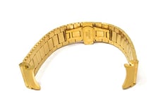 SYSTEM-S Bracelet 20 mm en métal pour Samsung Galaxy Watch 4 Smartwatch Jaune, Métallisé/jaune, Eine Grösse