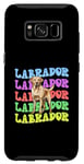 Coque pour Galaxy S8 Funny Labrador Retriever Dog Lovers Mom And Dad Groovy