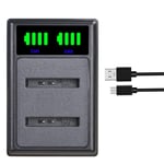 NB-11L Battery Charger, Pickle Power NB-11LH LED Dual Battery Charger Compatible with Canon PowerShot SX410 IS, SX400 IS, A2300 IS A2400 IS, A3400 IS Digital Camera and More