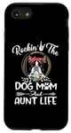 Coque pour iPhone SE (2020) / 7 / 8 Boston Terrier Rocking The Dog Mom and Aunt Life Mothers Day