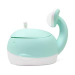LUPPEE Pot Baleine, pot en forme de baleine, 30x33x35 cm, design moderne, couleurs uniques, pot bébé, accessoires pour enfant (Green)