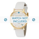 Kate Spade New York Klockarmband 1YRU0765 Läder Vit 16mm