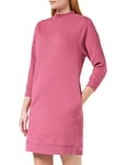 Tommy Hilfiger Women's Sateen Down Hooded Maxi Sweater Dresses, Frosted Raspberry, 52