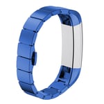 Fitbit Alta HR Steel Link Bracelet Stainless Strap Blue
