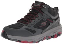 Skechers Men's Go Altitude-Trail Running Walking Hiking Shoe with Air Cooled Foam Sneaker, Charcoal/Red, 13 X-Wide