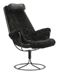 Jetson Fåtölj Sheepskin - Black/Naturale Schwarz