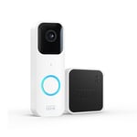 Blink Video Doorbell Wired or Battery with Sync Module 2-(White)