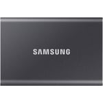Samsung T7 500GB Portable External SSD - Titan Grey USB 3.2 Gen2 (10Gbps) - Read up to 1050MB/s - Password Protection